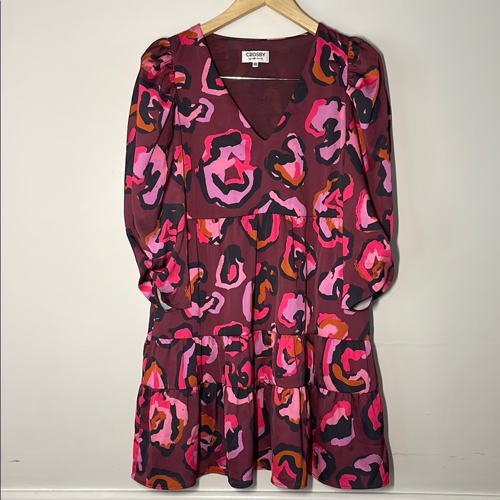 CROSBY by Mollie Burch Bissy Shift Dress Purple XS